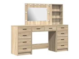 Conjunto 3 Vaidade Vidaxl Castanho Derivados De Madeira (78,5 X 41 X 135 Cm)