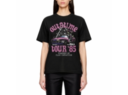 Rockinstone Back To The Future Movie Star Triangle Black Adult T-shirt Size:m
