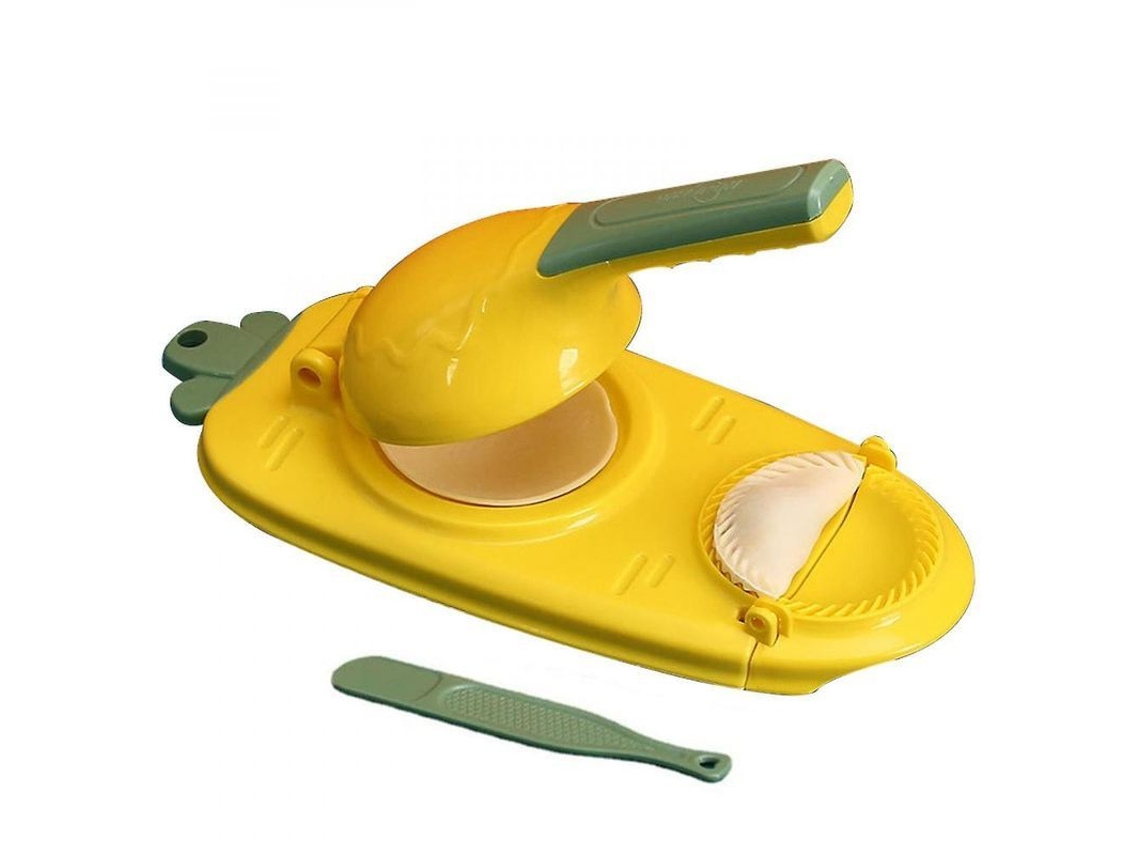 2026 ferramenta de Cozinha 2 em 1 para Fazer Gyozas, Molde Manual para Pressionar Massa de Gyoza, Material Pp Alimentar Amarillo