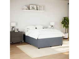 Vidaxl Estrutura de Cama Sem Colchão 160x200 Cm Veludo Cinzento escuro