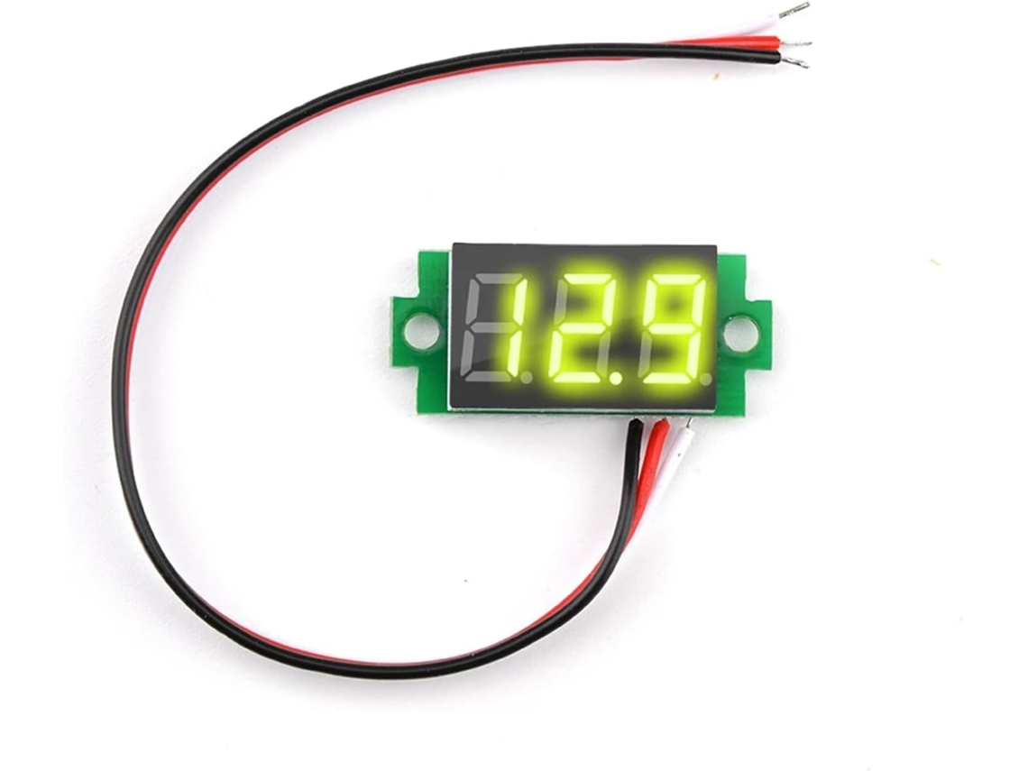 Voltímetro Digital Led Dc De 0,36 Polegadas, Medidor Tensão 0-30v,