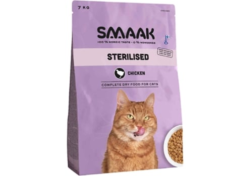 Ração Para Gato Adulto Esterilizado Frango Smaak