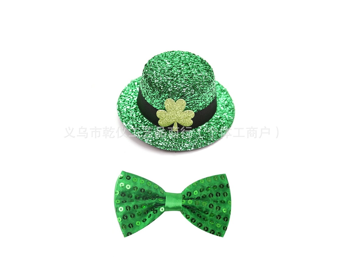 Laxiscreed Kit De Decoração De Pórtico De 23 Polegadas Com Chapéu E Laço Para St. Patrick's Day Ao Ar Livre