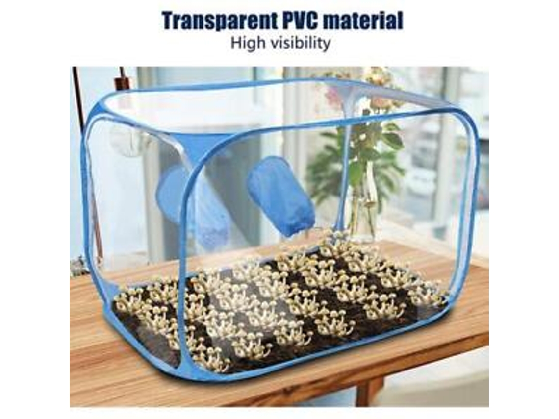 Tenda Para Cultivo De Cogumelos, Caixa De Ar Portátil, Dobrável, Pvc, 2 Portas Para Braços, Cogumelo M4h9 Oem