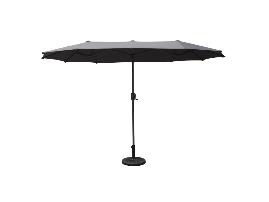 Guarda-Sol Duplo 2X4M Cinzento Siena CONCEPT U