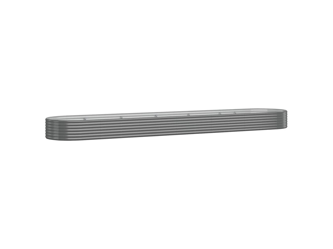 Garden Raised Bed, Garden Raised Beds Vidaxl Cinzeto Aço (507 X 100 X 36 Cm)