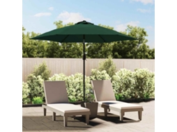 Vidaxl Tecido De Substituição P/ Guarda-sol De Exterior 300 Cm Verde