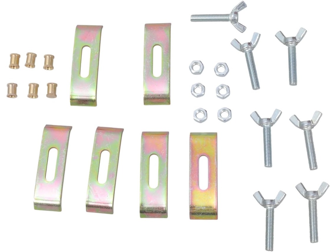 Kit Com 6 Suportes Para Pia De Embutir, Ideais Para Cozinha E Banheiro. Clipe De Fixação Seguro Para Pia, Com Parafusos
