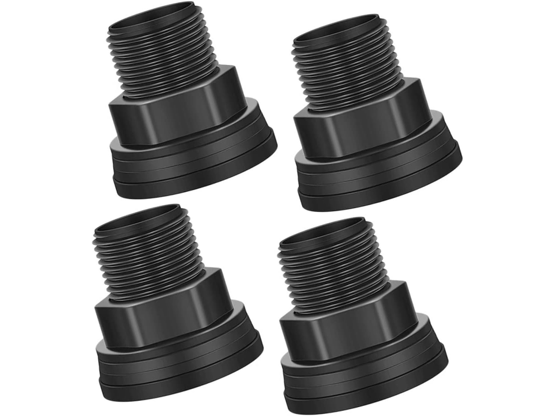 Conjunto De 4 Conectores Para Tanque Água Com Rosca Externa E Interna