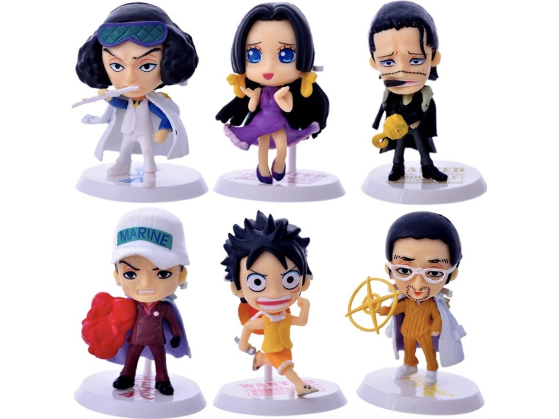 Figuras EASTVAPS One Piece Luffy Ace Nami (6 Peças)
