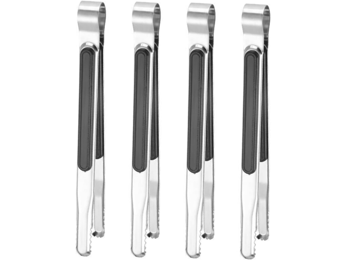 Conjunto De 4 Pinças Cozinha Ergonômicas Em Aço Inoxidável Upkoch, Práticas Para Churrasco E Torradas, Utensílios