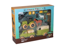 Conjunto De Trator De Fazenda, Brinquedo Educativo De Papelão Para Crianças Merkloos
