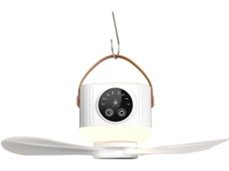 Ventilador De Teto Portátil Recarregável 3600mah Com Luz Noturna -