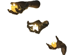 Conjunto De 3 Decorações Assustadoras De Halloween Que Cabem Na Sua Mão, Artigos Para Festas Assustadoras