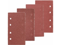 Folhas de lixa retangulares, 93x185mm, 8 furos BRILVIBERA
