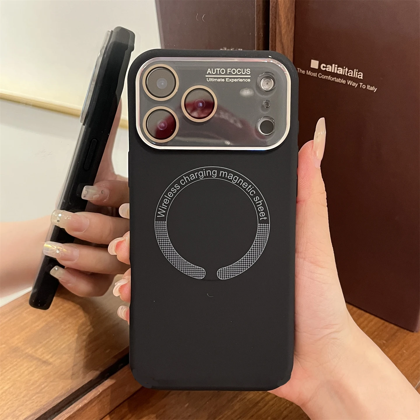 Capa Protetora De Silicone Líquido Para Lente Da Câmera (iphone 13 Preto)