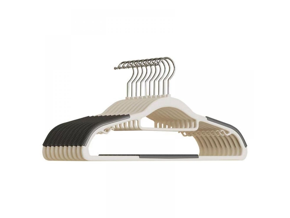 Cabides Giratórios Antiderrapantes Para Armário De Quarto, Cabides De Plástico Resistentes Com Gancho Giratório De 360º, Design Compacto E Compacto, A