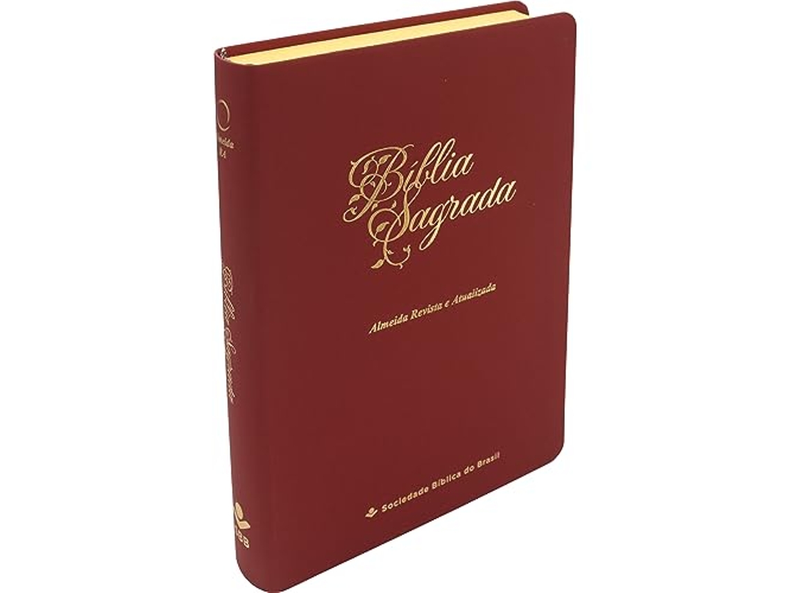 Livro Bíblia Sagrada Letra Gigante Linha Ouro de Sociedade Bíblica do Brasil (Português)