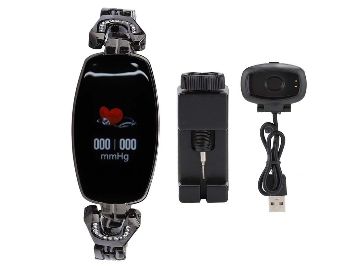 Pulseira inteligente de fitness EOOCOO com monitoramento de frequência cardíaca, pressão arterial e sono | EOOCOO