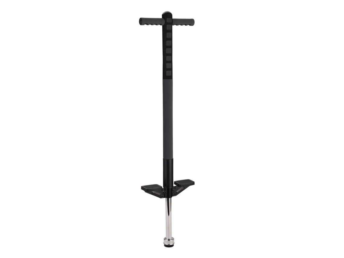 Pogo Stick Relaxdays Para Crianças, Vara Saltitante Até 35 Kg, Almofadada, Ranhurada, Aço Inoxidável, Preta