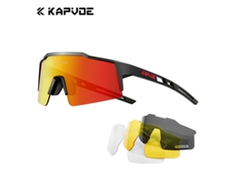 Óculos De Ciclismo Com Quatro Lentes, Óculos De Proteção Contra Vento Para Bicicleta, Para Bicicleta De Estrada.
