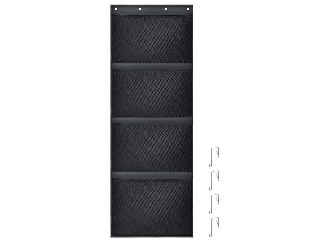 Organizador Brinquedos Pelúcia Serve Armazenar RNEMITERY Preto (33x24x4cm)