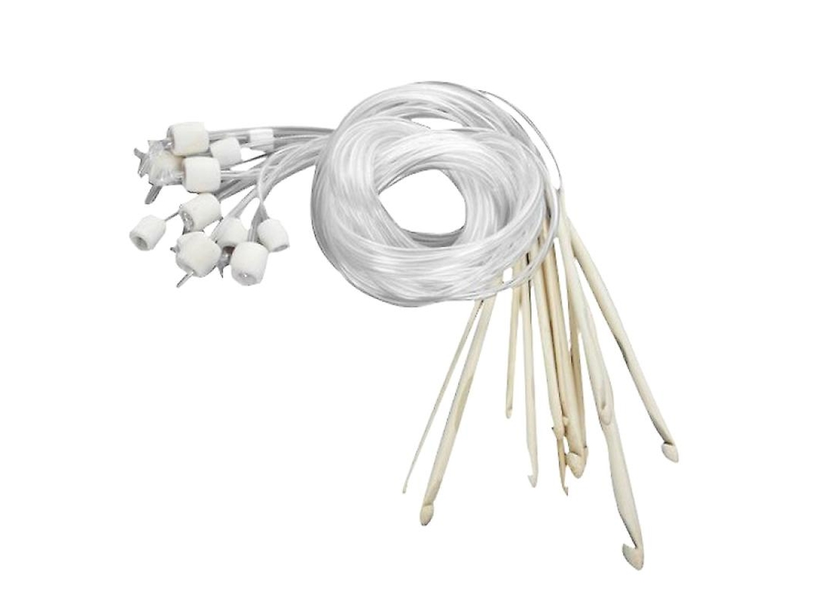 12Pcs Ganchos de Crochê de Bambu ALLINLESS