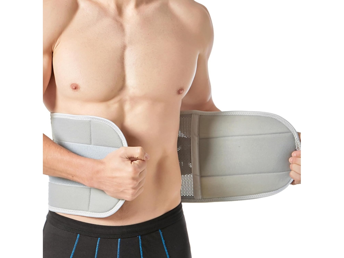 Encosto, Tecido Respirável, Elástico Ajustável, Suporte Lombar Removível, 88 Cm(cinza)