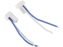 2 Conectores Macho Tipo U De Plástico Branco Para Bateria De Drone