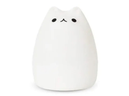 Rebe-lâmpada De Noite Gatinho Bonito Para Crianças Com 7 Cores Led Recarregável Usb Para Berço E Mesa De Noite