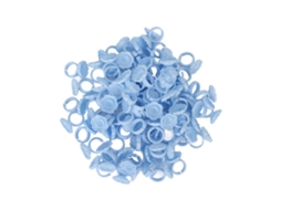 100pcs Anéis De Cola Flor Para Cílios Extensão Suporte De Cola Ferramenta Copo Azul
