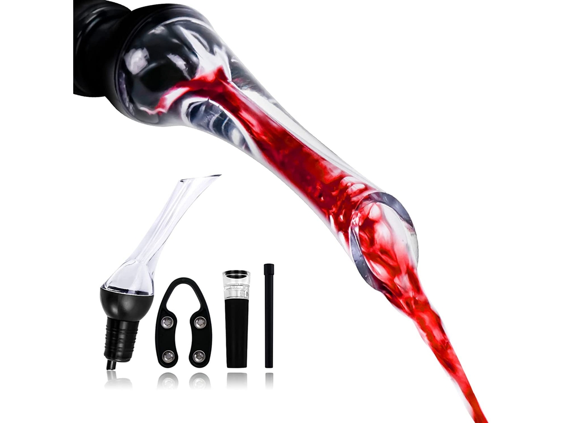 Vinaerator - Aerador Premium E Bico Decantador (preto) — Yux