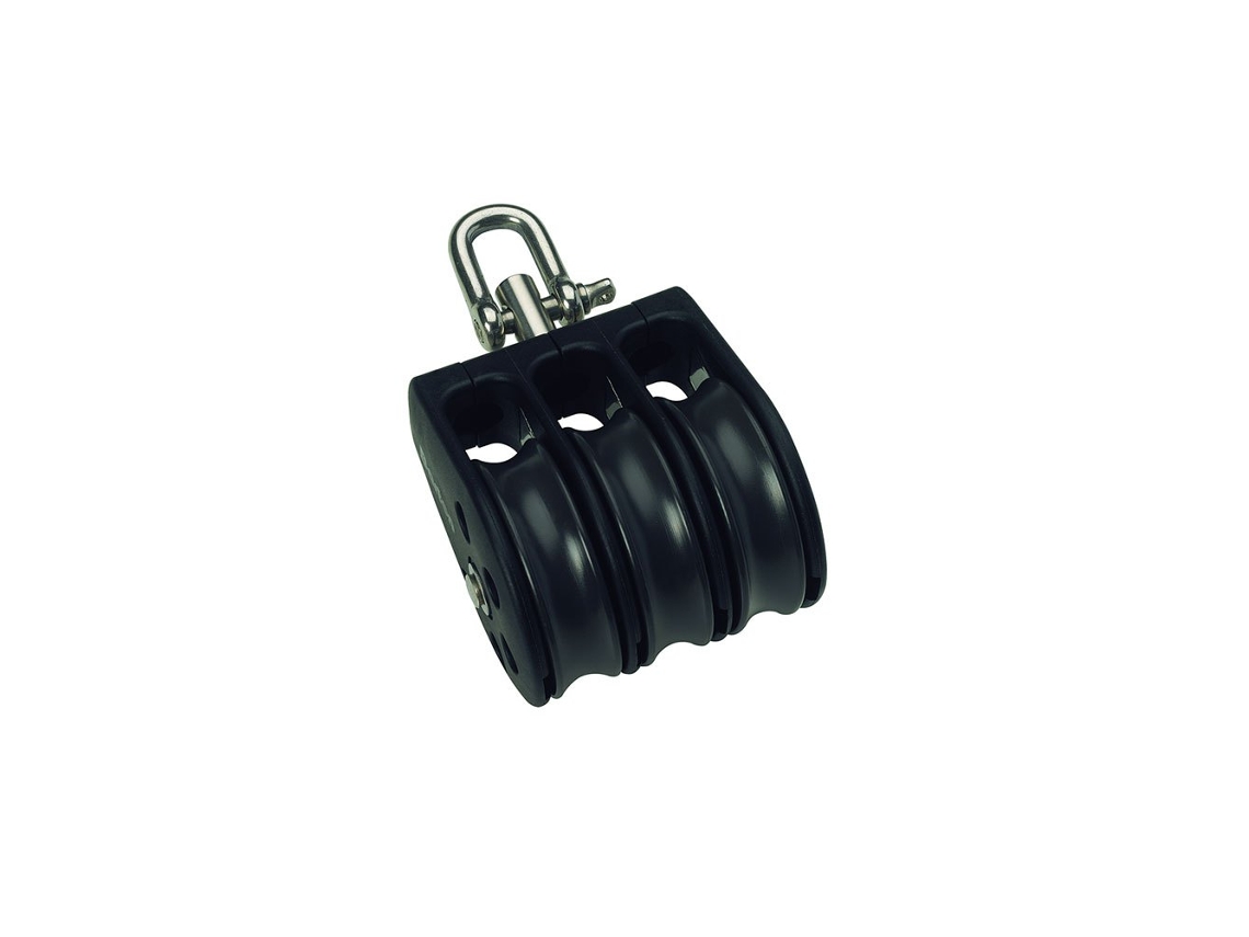 Polia Giratória Tripla 350Kg 8 Mm Dourado 30 X 85 Mmbarton Marine