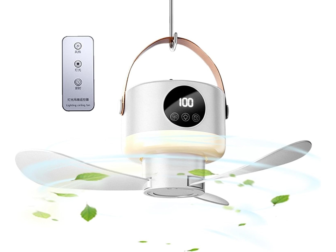 Ventilador De Teto Portátil Com Luz
