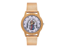 Reloj De Pulsera Analógico De Cuarzo Con Correa De Malla Oro Rosa Para Mujer Y Hombre