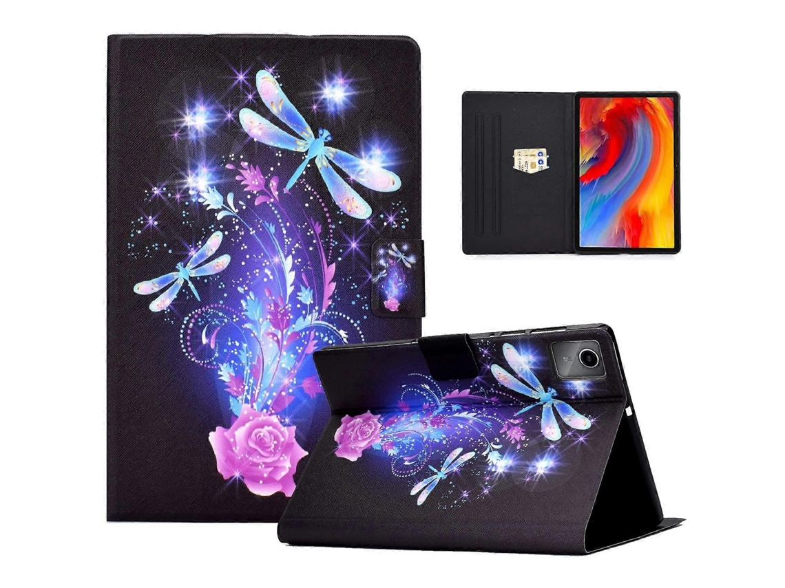 Capa Para Lenovo Tab M11/xiaoxin Pad 11 2024 Com Porta Cartões E Proteção Para Tablet Em Couro Estampado