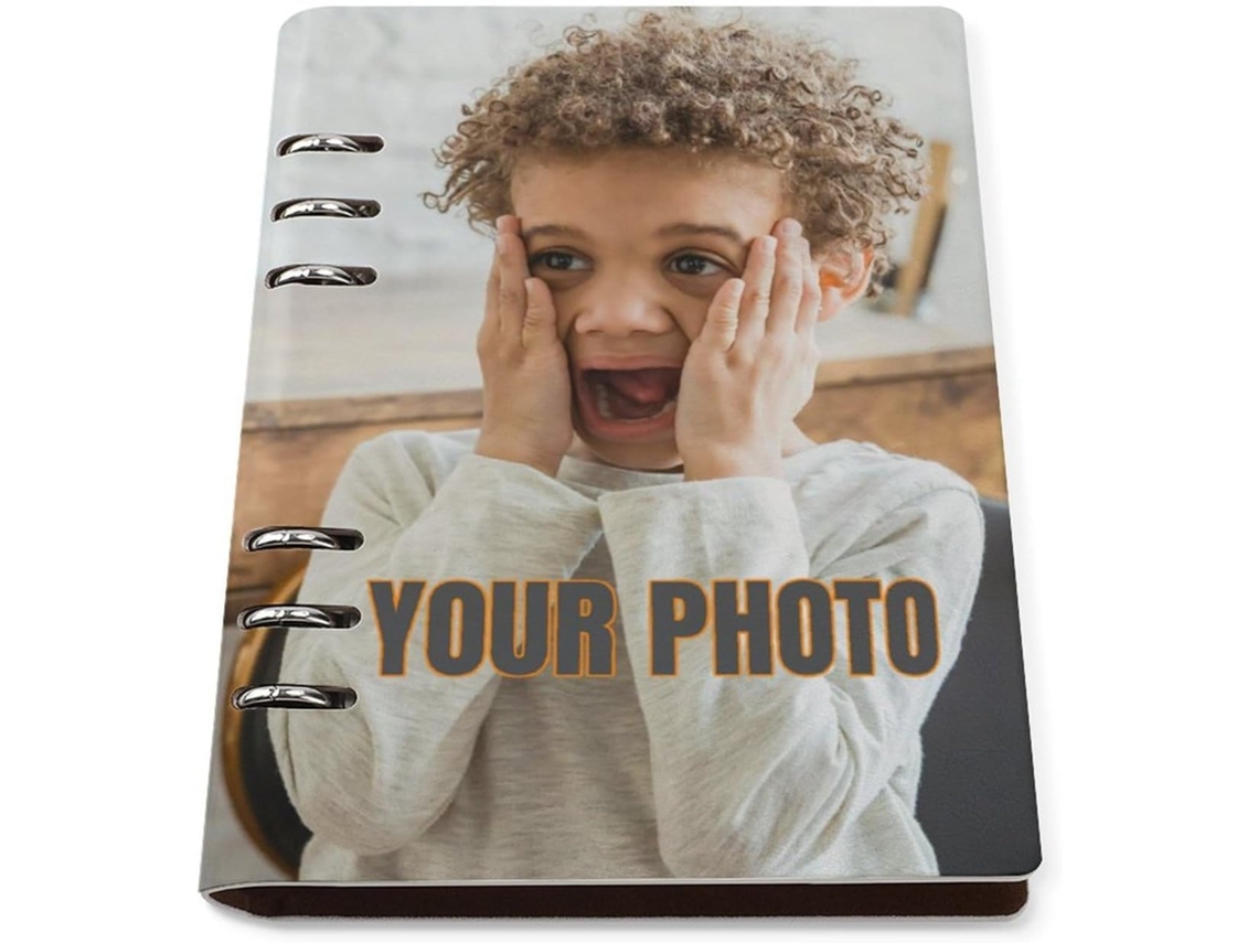 Caderno Personalizado Genérico, Customizável Com Foto, Logotipo Texto, Para Funcionário, Homem, Mulher, Mãe,