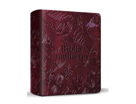 Livro Biblia Mulheres - Capa Dura - Luxo Vinho Floral - Nvt - Vida De Diversos (português Do Brasil)