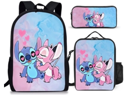 Conjunto Escolar 3 Peças, Modelo Novo, Estampa De Desenho Animado Com Mochila
