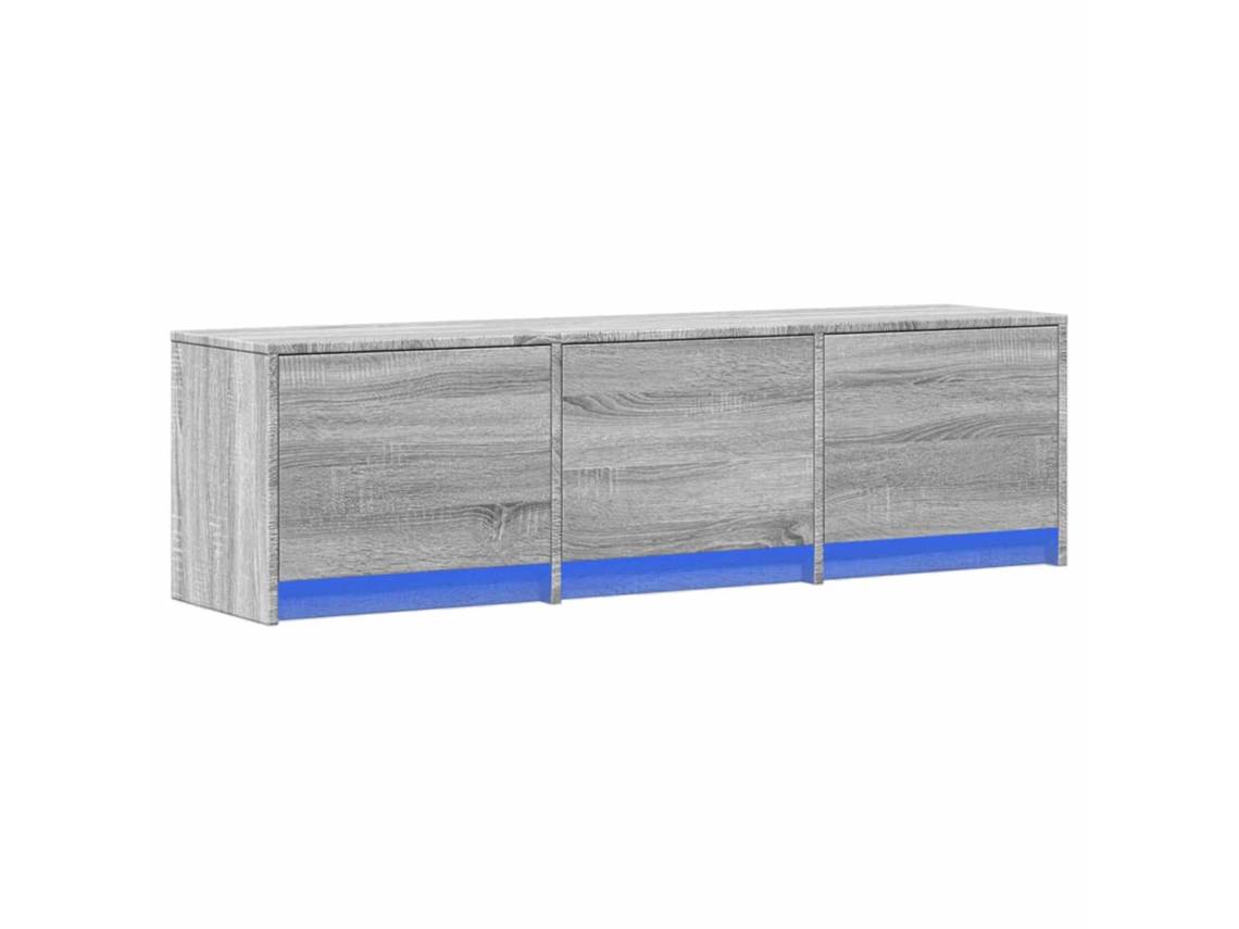 Vidaxl Gabinete Para Tv Cinza Sonoma Derivados De Madeira