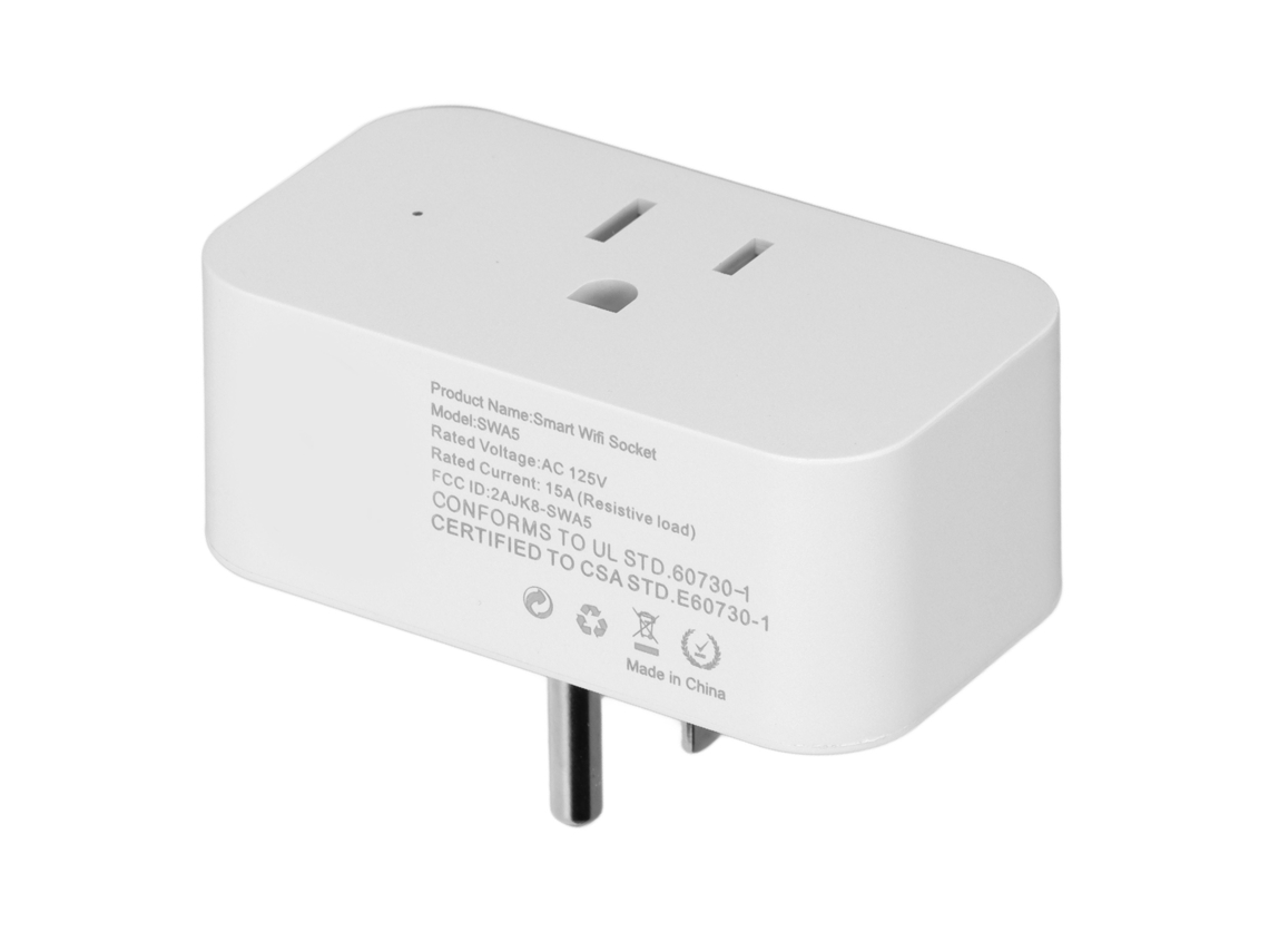 Smart Plug EOOCOO (conectado via wifi, compatível com Alexa e Google Home)