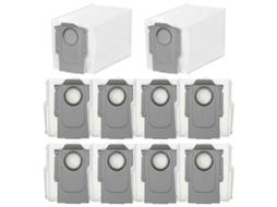 10 sacos de pó para S8 Maxv Ultra aspirador de pó, grande capacidade, peças de reposição S/MARCA