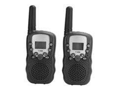 Aetheria transceiver Portátil Mini Walky Talky com Tela Lcd e Lanterna Brinquedo Infantil Outdoor Preto