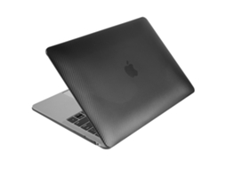 Capa De Fibra De Carbono Para Macbook Air 13 Retina / M1 (a2337, 2020) / (a1932, 2018 2019) Preto Brilvibera (a2179, 2020)