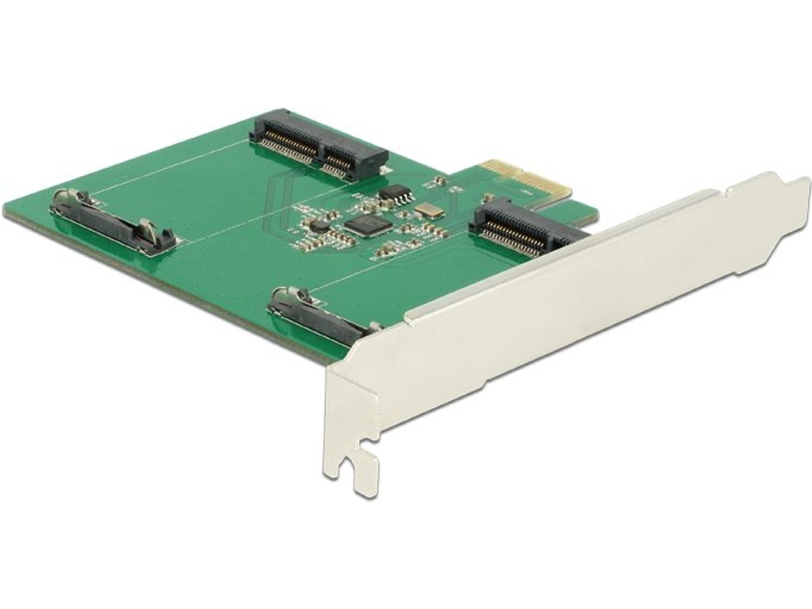 Controlador de memória 2 remetentes/canais Sata 6gb/s 600mbps Pcie 2.0 X1 Delock (89479)