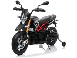 Aprilia Dorsoduro 900 Motocicleta Elétrica Infantil 3 A 6 Anos – Com Amortecedores &amp; Travão Suave – Mota Infantil Li-ion Com Pneus Eva – Preto