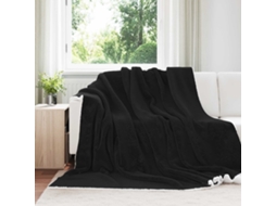 Vidaxl Manta Preto 220 X 240 Cm 2.67 Kg Lã