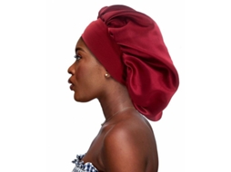 Fasst gorro de Seda Grande para Dormir, Gorro de Satin com Banda Elástica Suave, Gorros Grandes para Cabelo CUIDADOS