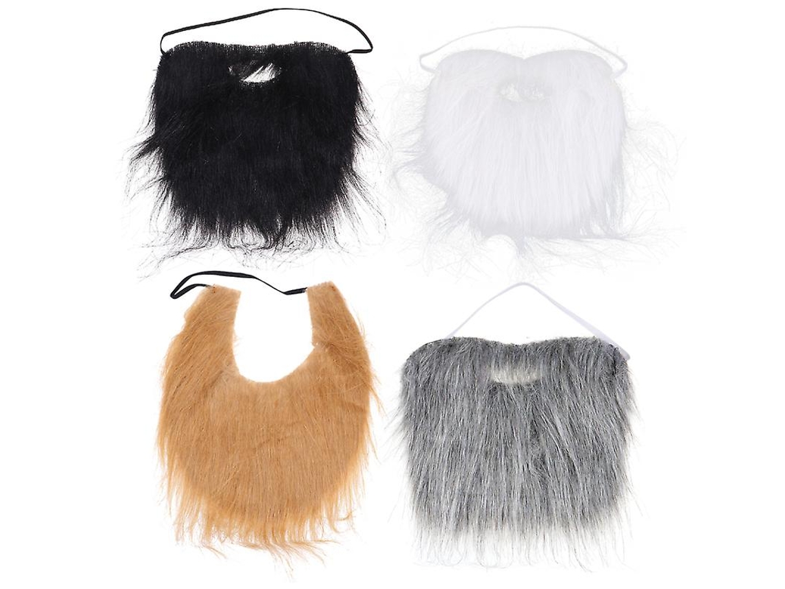 4 Peças de Bigodes Falsos para Decorações de Halloween ALLINLESS