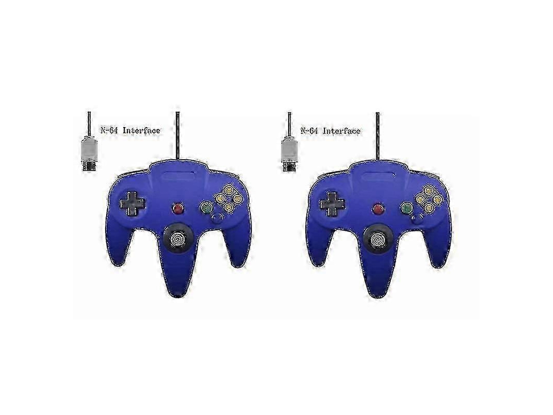 Pacote Com 2 Controles Com Fio Vintage De 64 Bits Para N64, Para Substituição De Gamepad De Jogos Retrô Ly Ebike